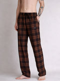 Men chequered lounge pants
