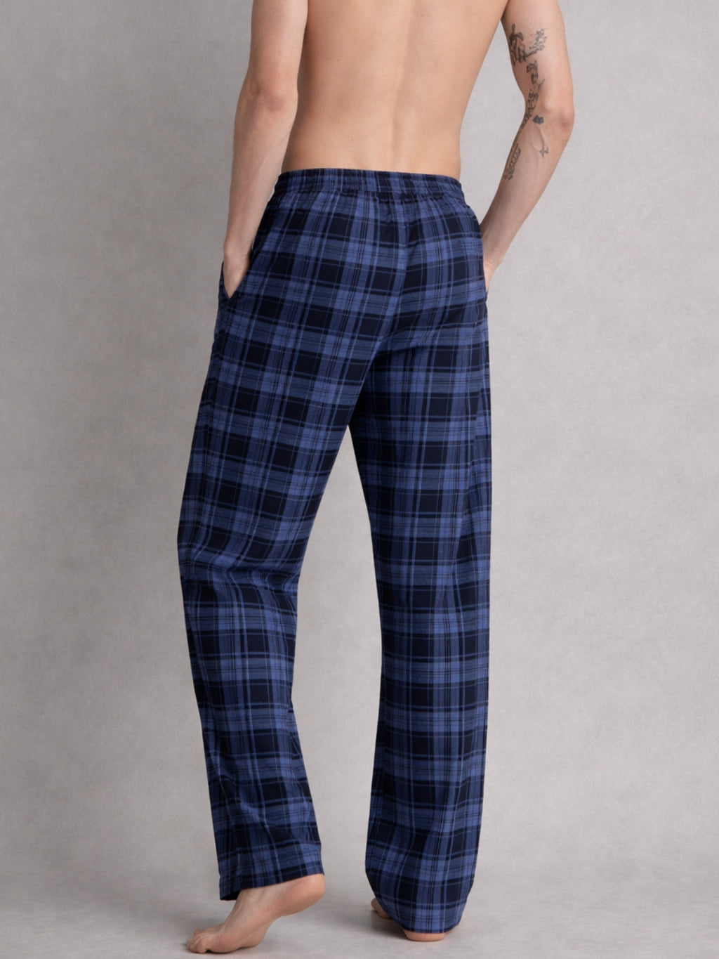 Men chequered lounge pants