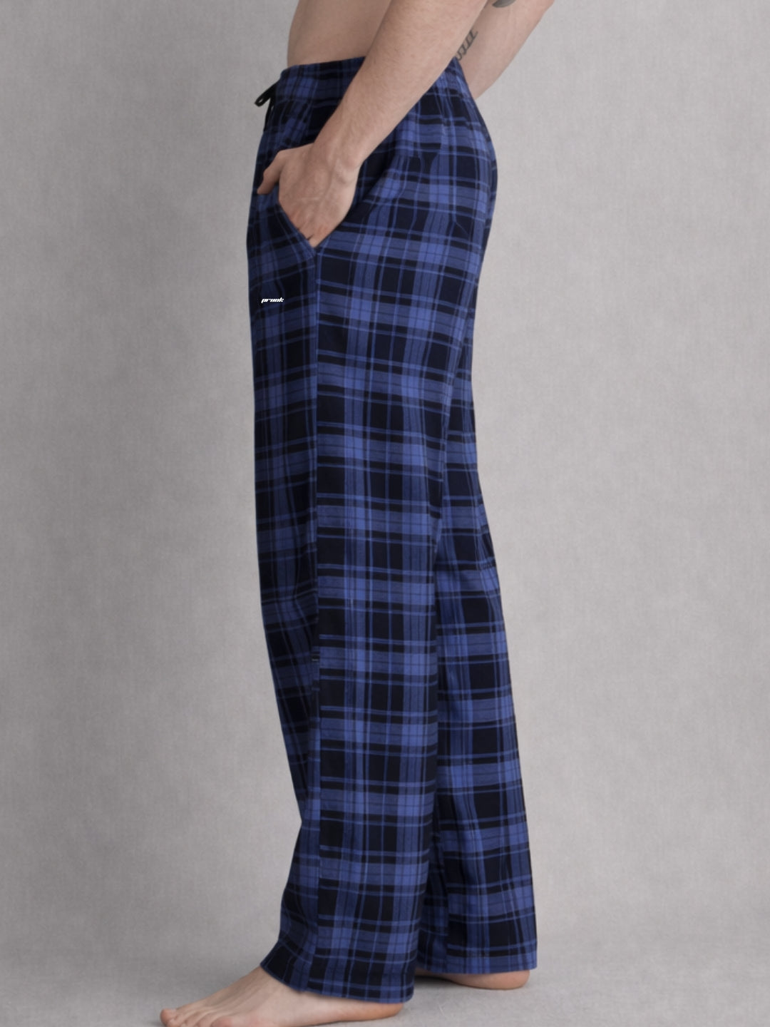 Men chequered lounge pants