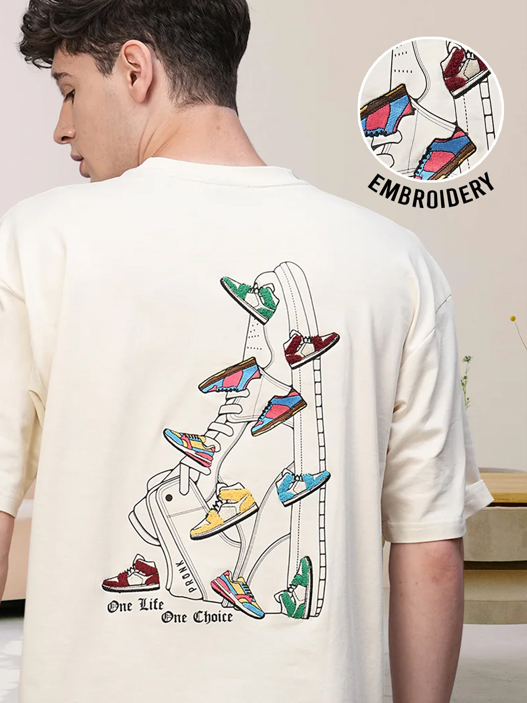 One Life Men Premium Oversized Terry T-shirt