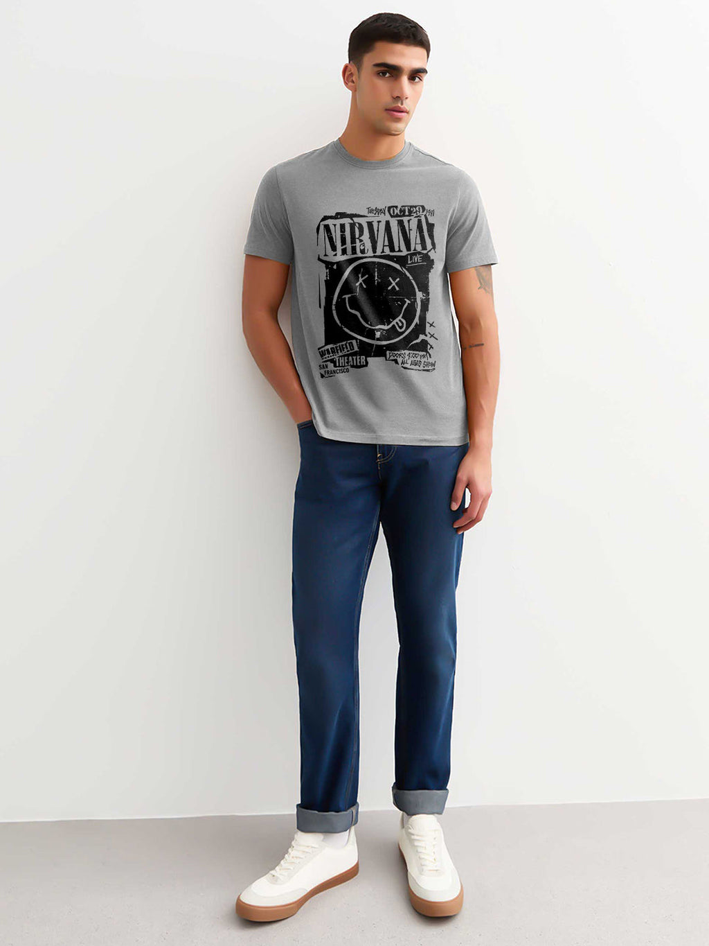 Nirvana Men Half Sleeve T-Shirt