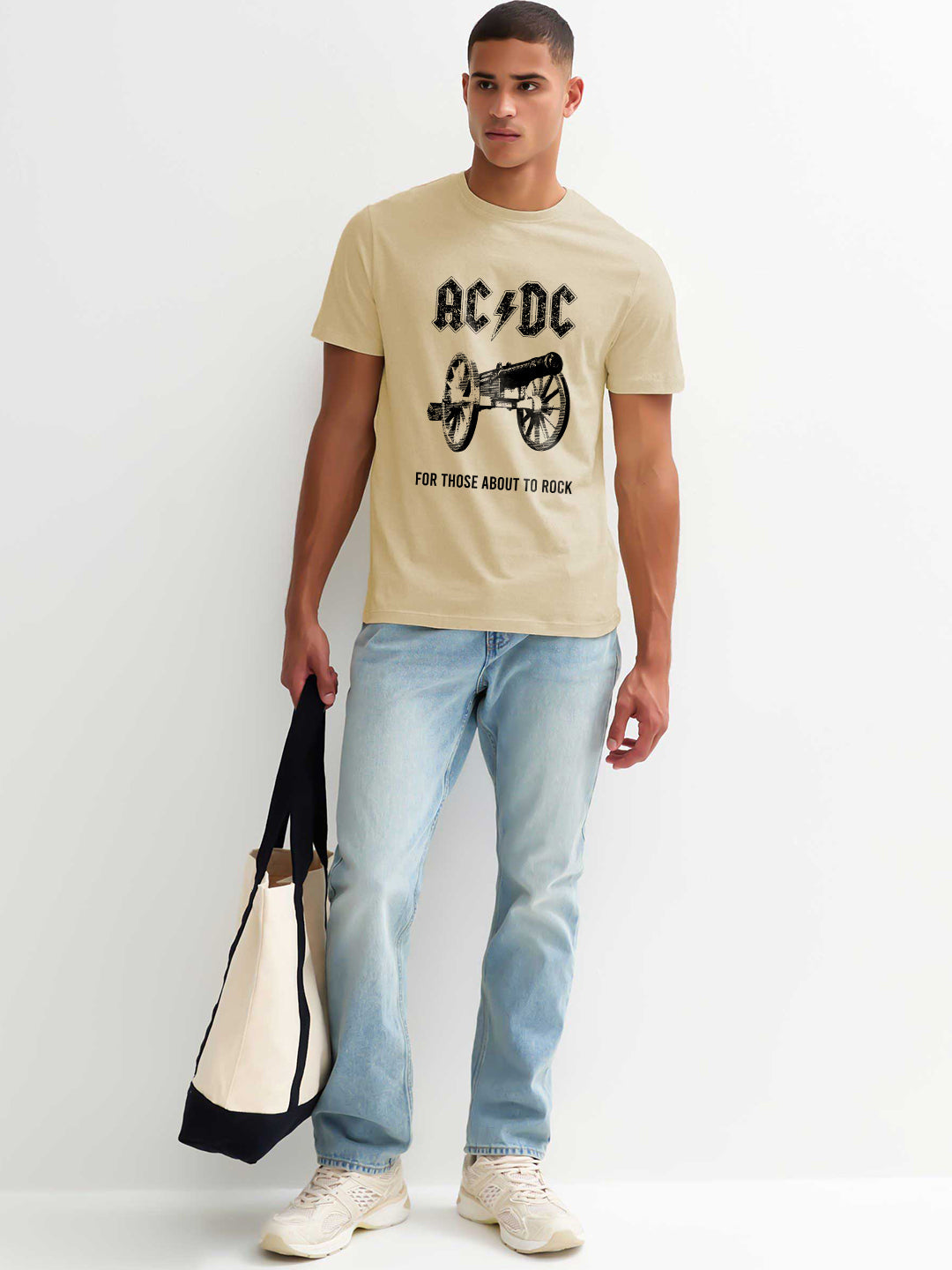 AC-DC Printed Men Half Sleeve T-Shirt