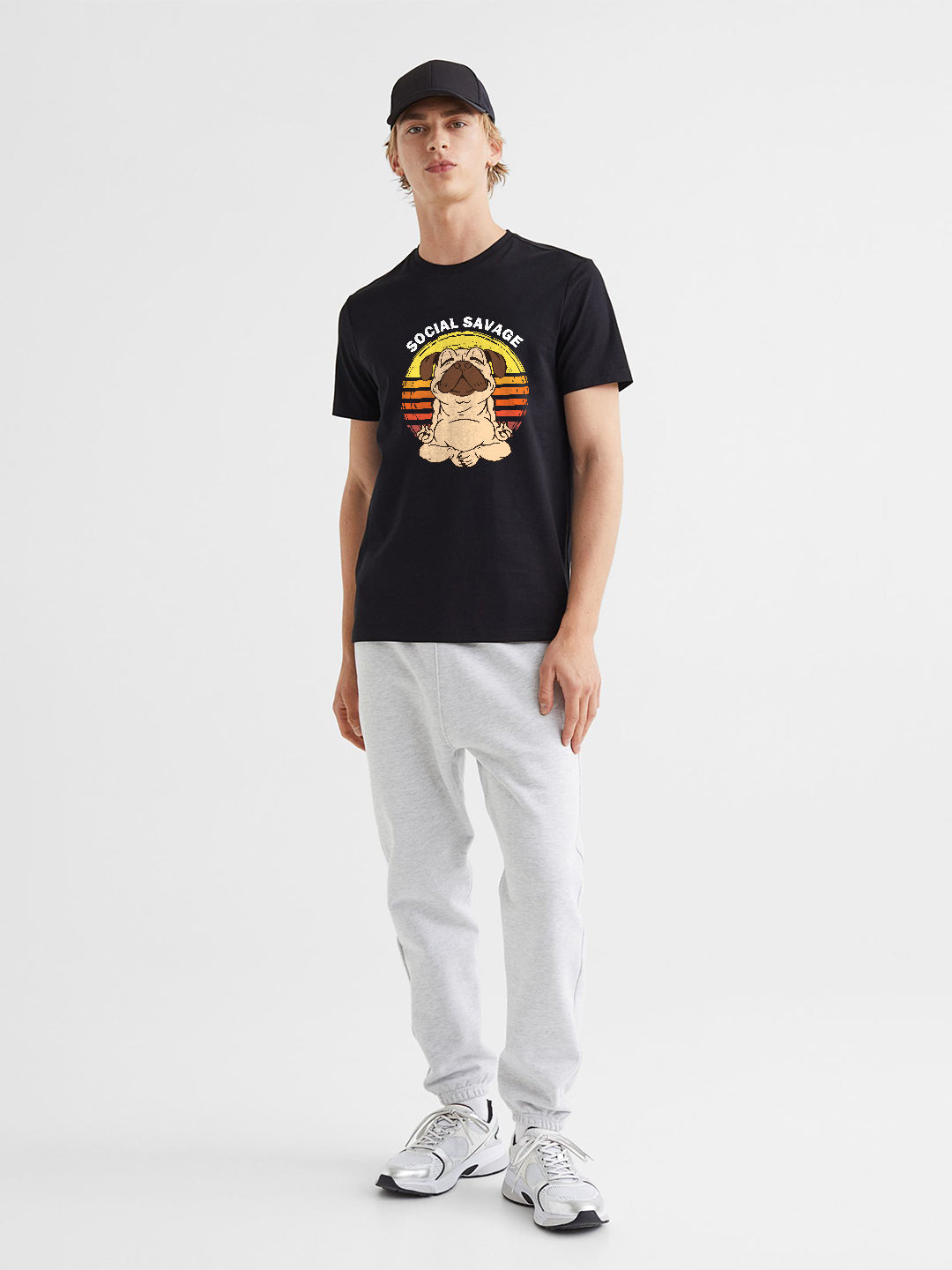 Social Savage Men Half Sleeve T-Shirt