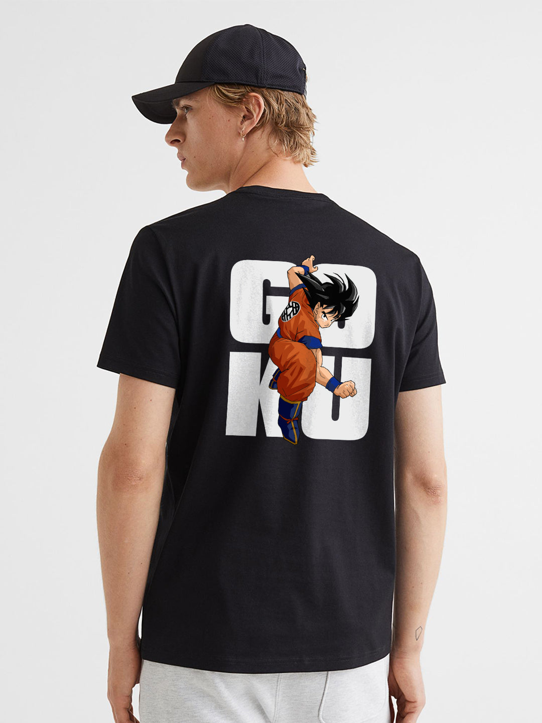 Goku back Men Half Sleeve T-Shirt