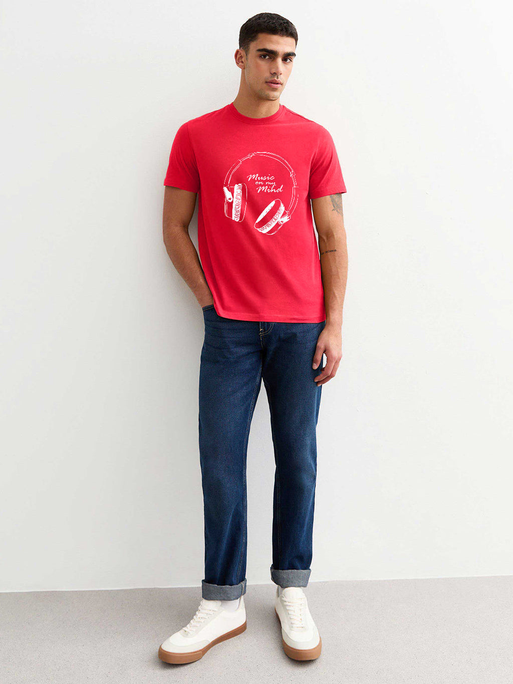 Music on my mind Men Half Sleeve T-Shirt