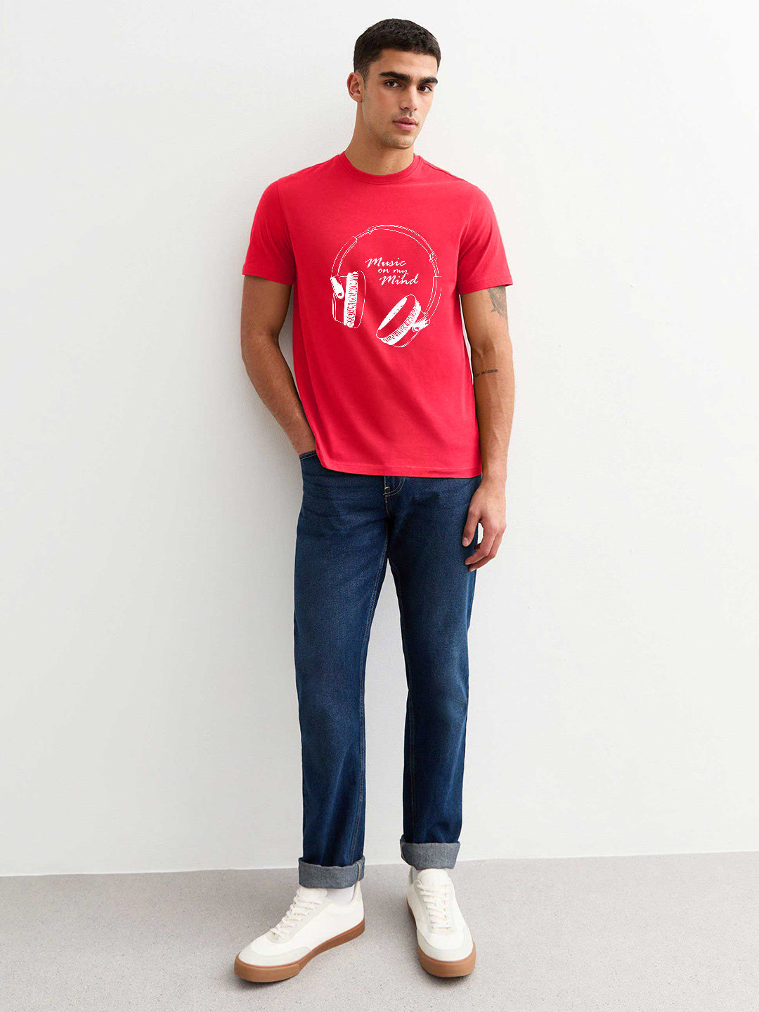 Music on my mind Men Half Sleeve T-Shirt