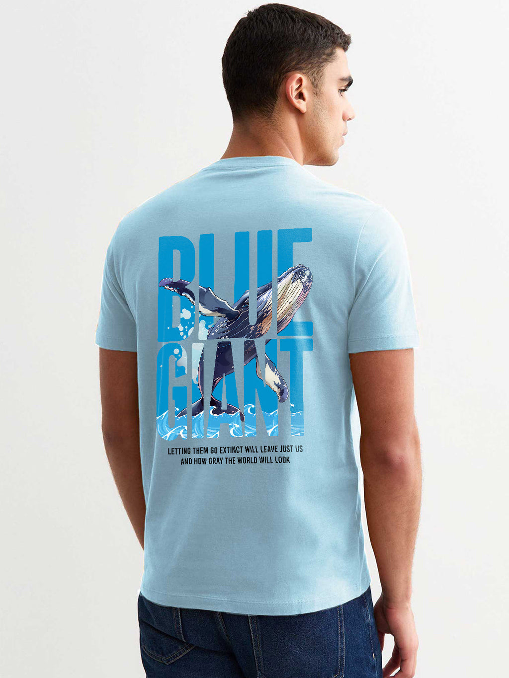 Blue Giant Men Half Sleeve Printed T-Shirt