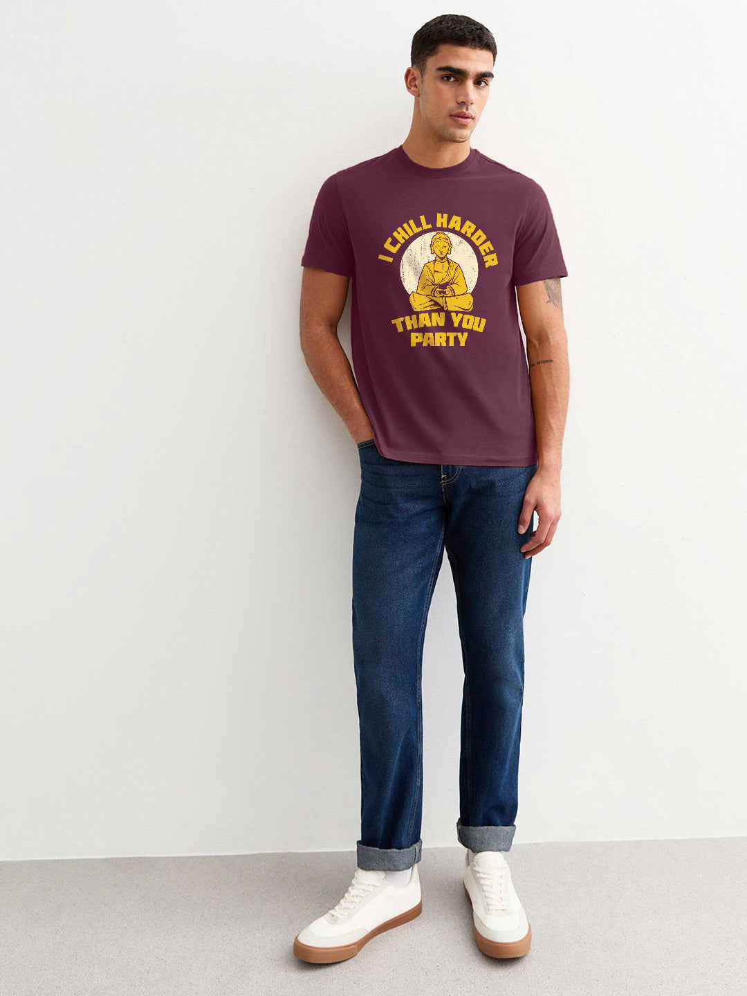 I Chill Harder Than You Party Men Half Sleeve T-Shirt