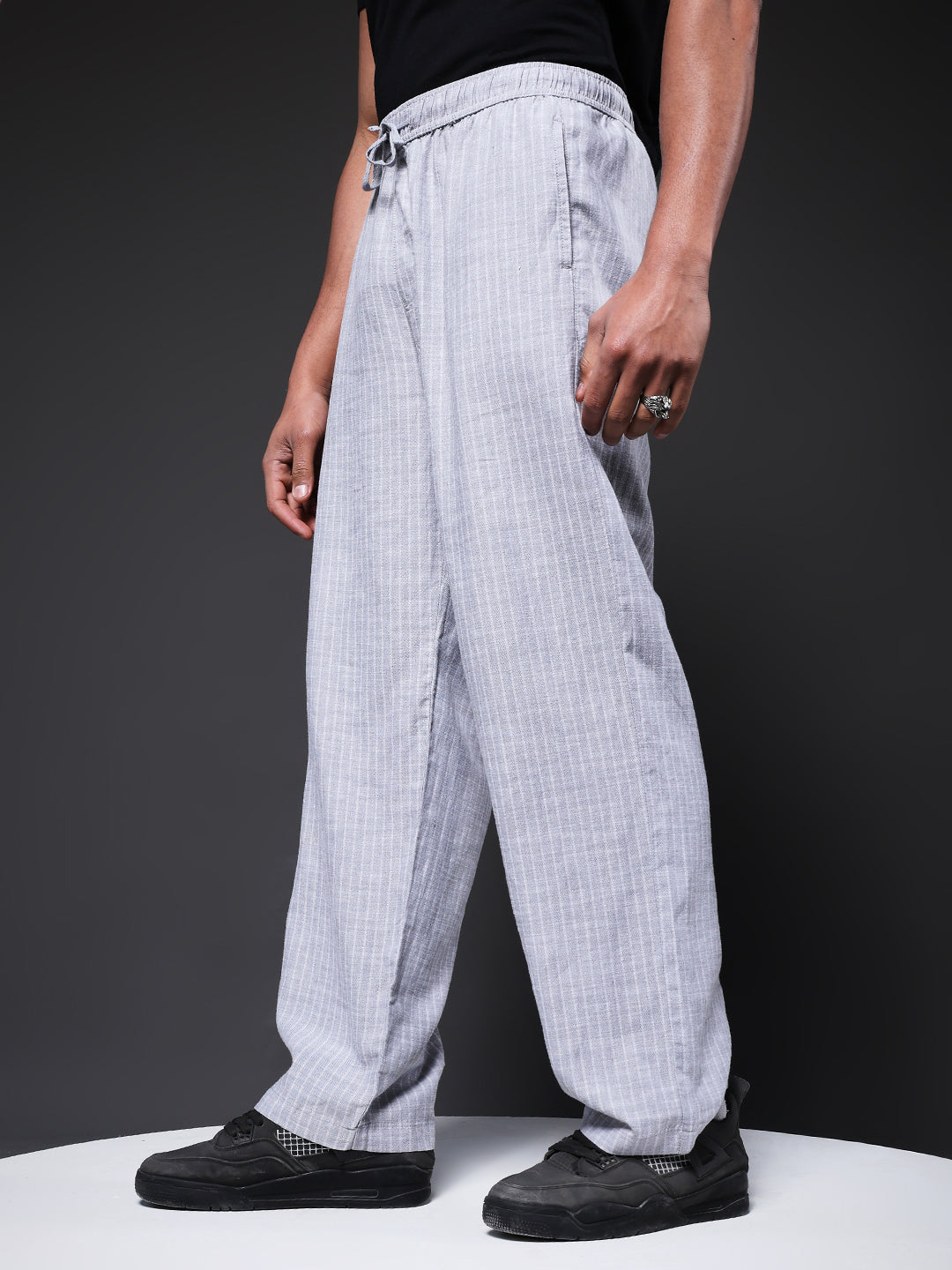 Men Striped lounge pants