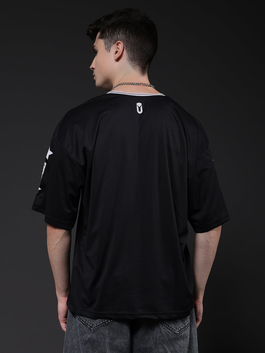 Men Oversized Varsity T-Shirt