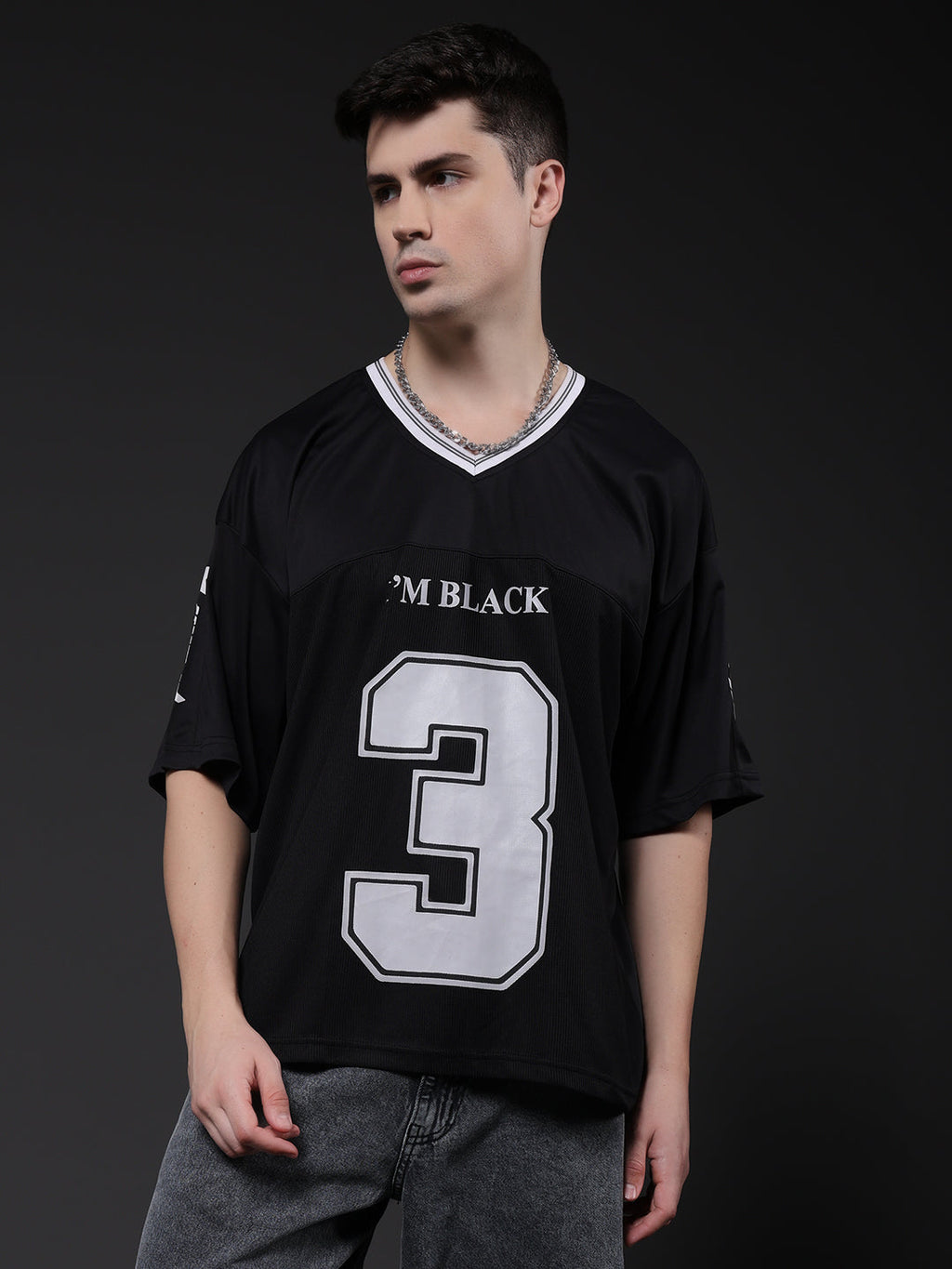 Men Oversized Varsity T-Shirt