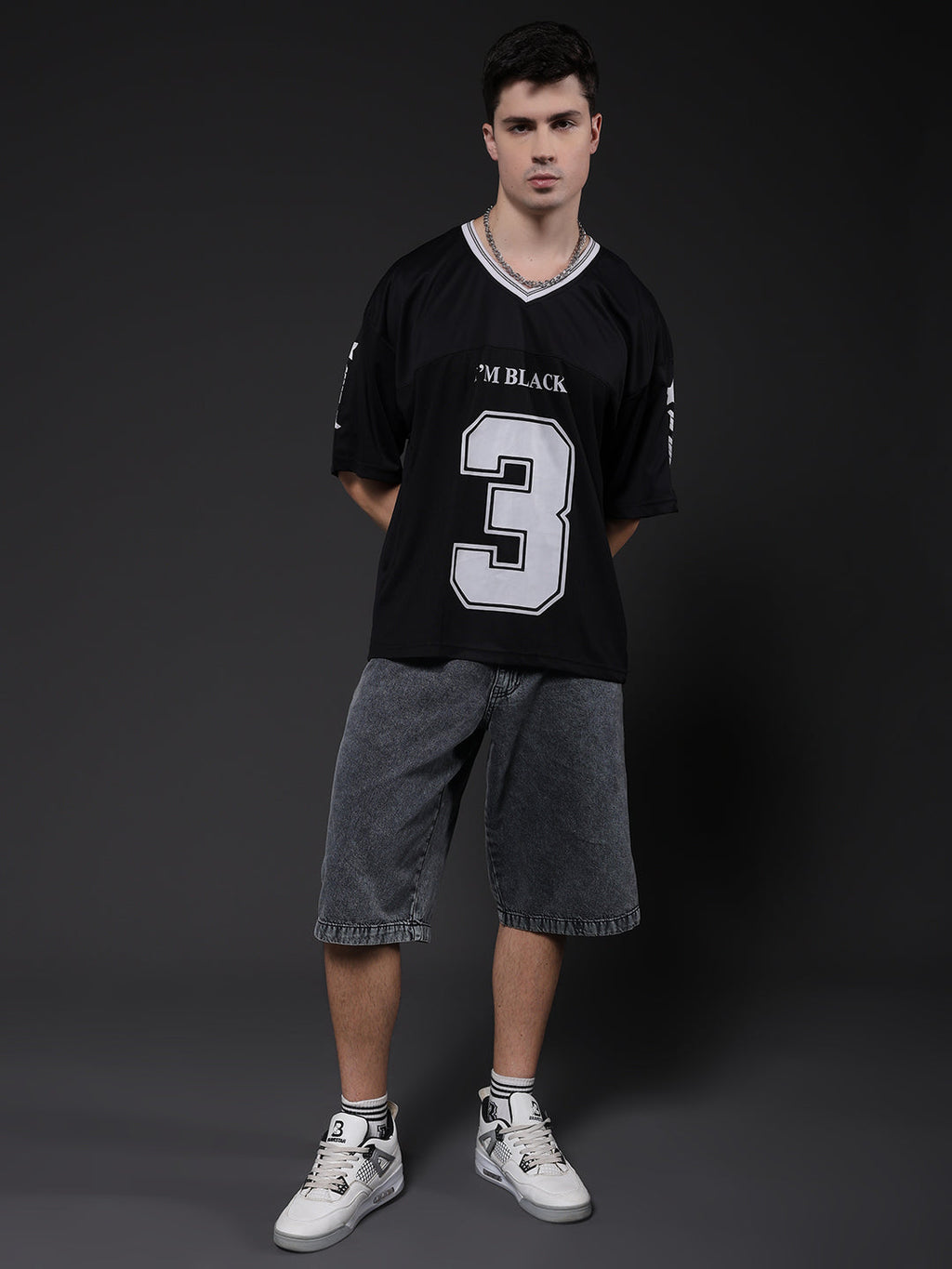 Men Oversized Varsity T-Shirt