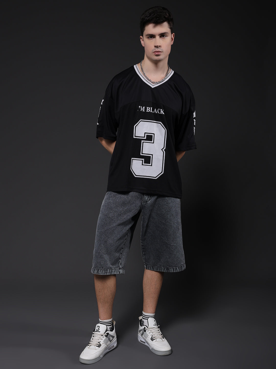 Men Oversized Varsity T-Shirt