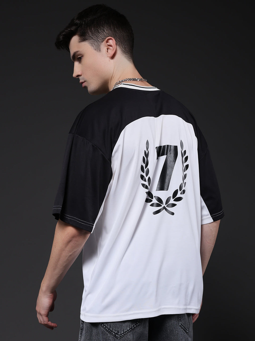 Men Oversized Varsity T-Shirt