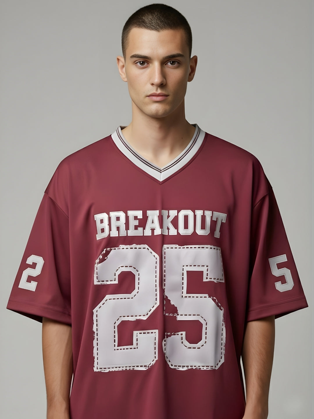 Men Oversized Varsity T-Shirt