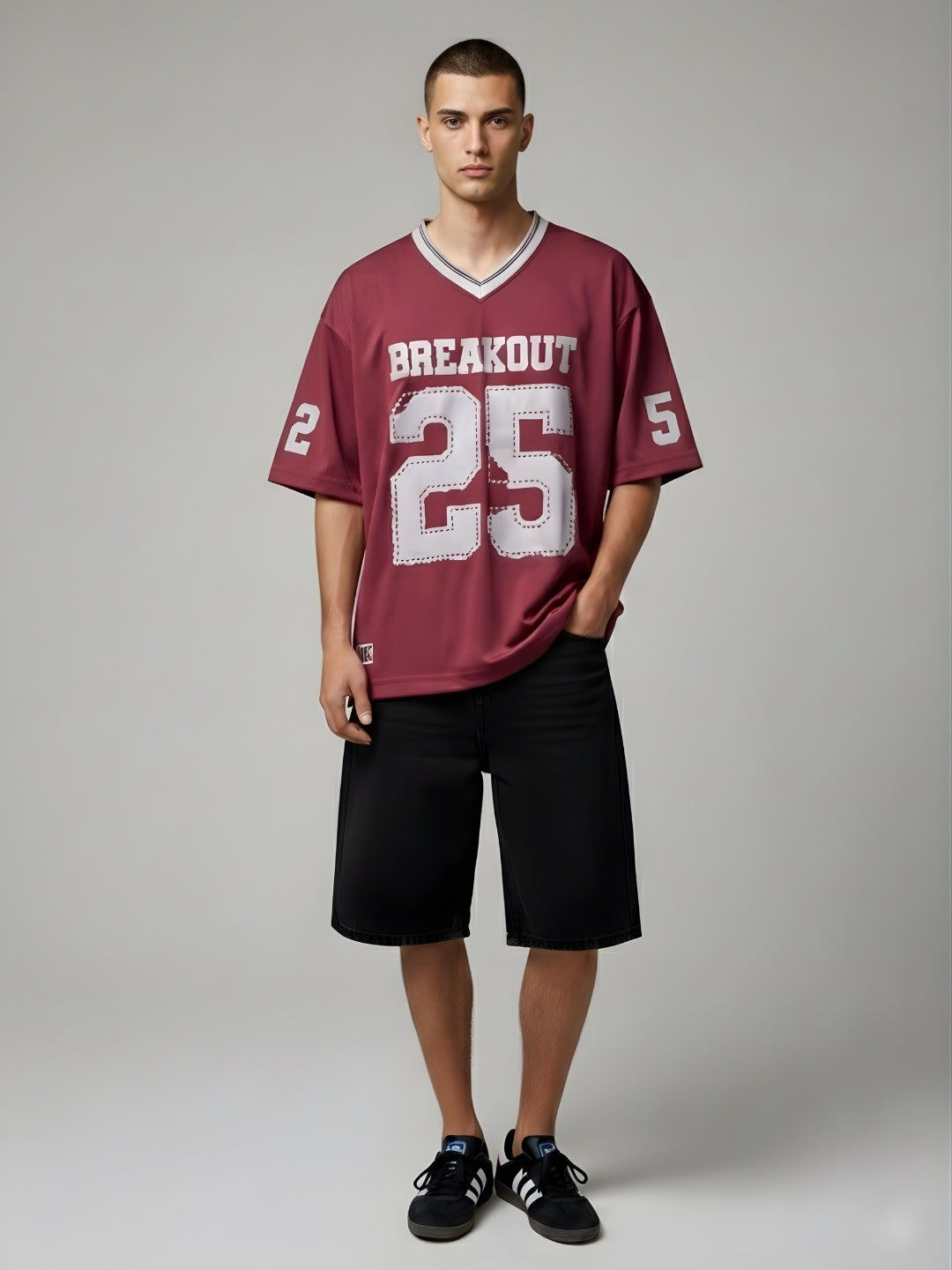 Men Oversized Varsity T-Shirt