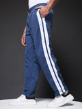 Men Premium Jogger with Side Stripes - Blue