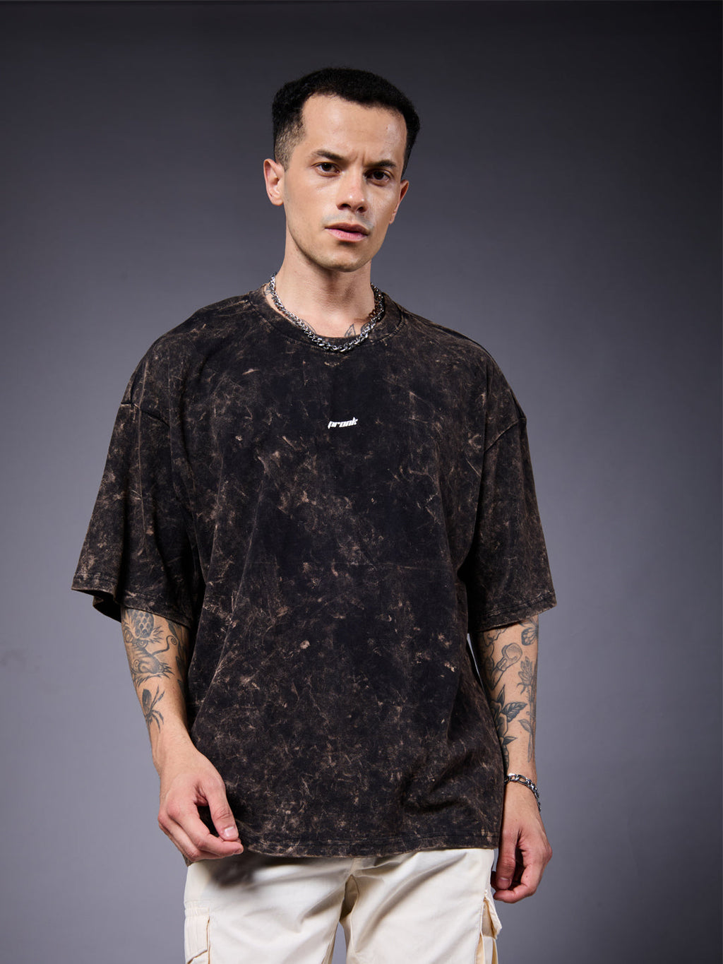 FADED DREAMS Men Retro Wash Oversized T-Shirt