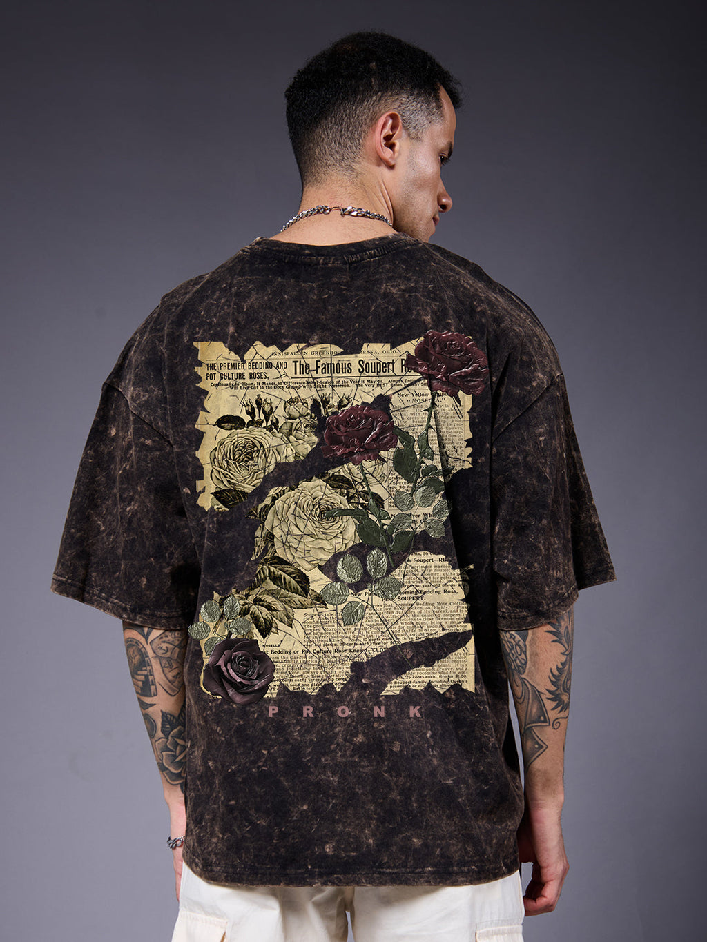 FADED DREAMS Men Retro Wash Oversized T-Shirt