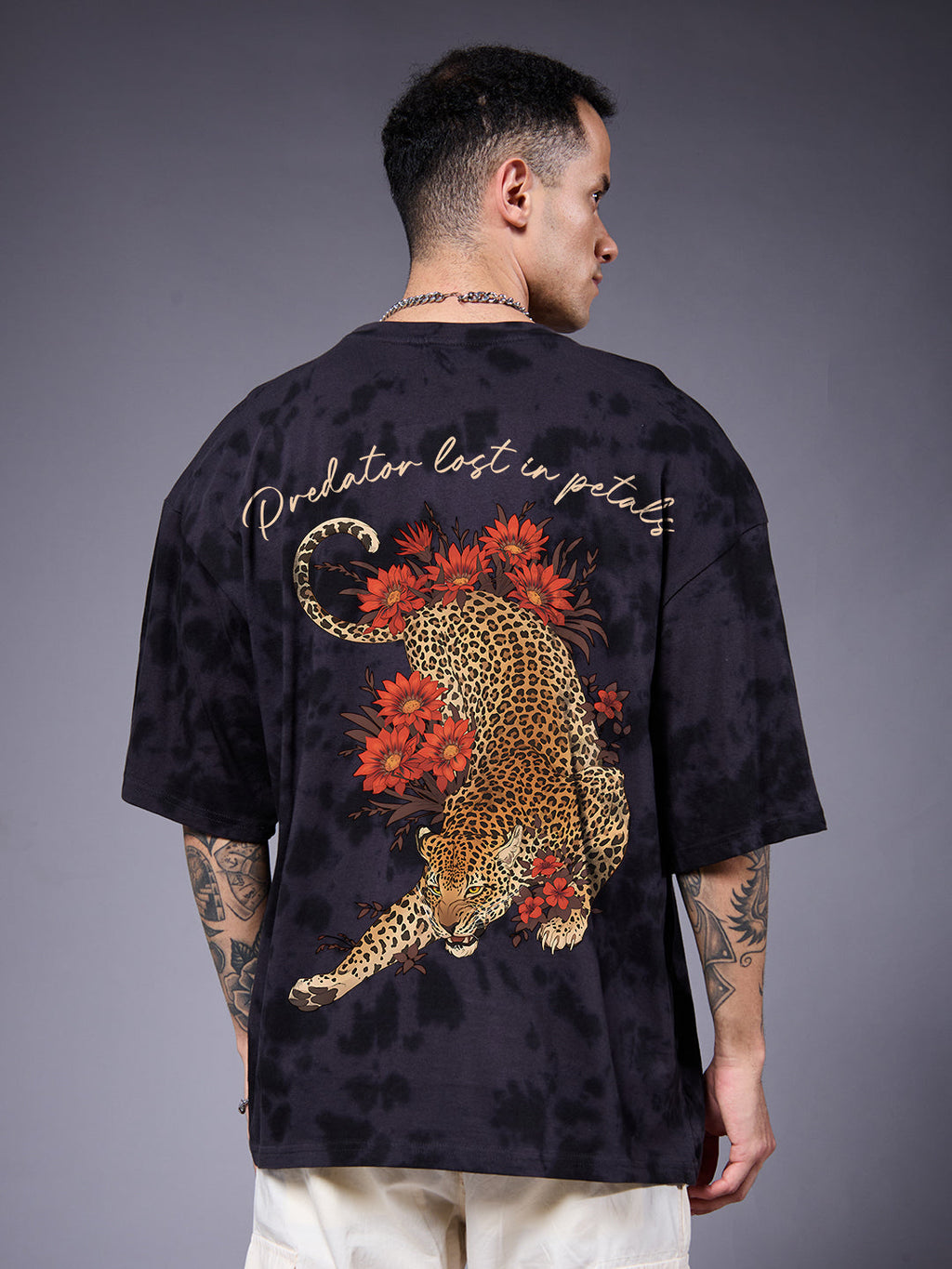 PREDATOR Men Retro Wash Oversized T-Shirt