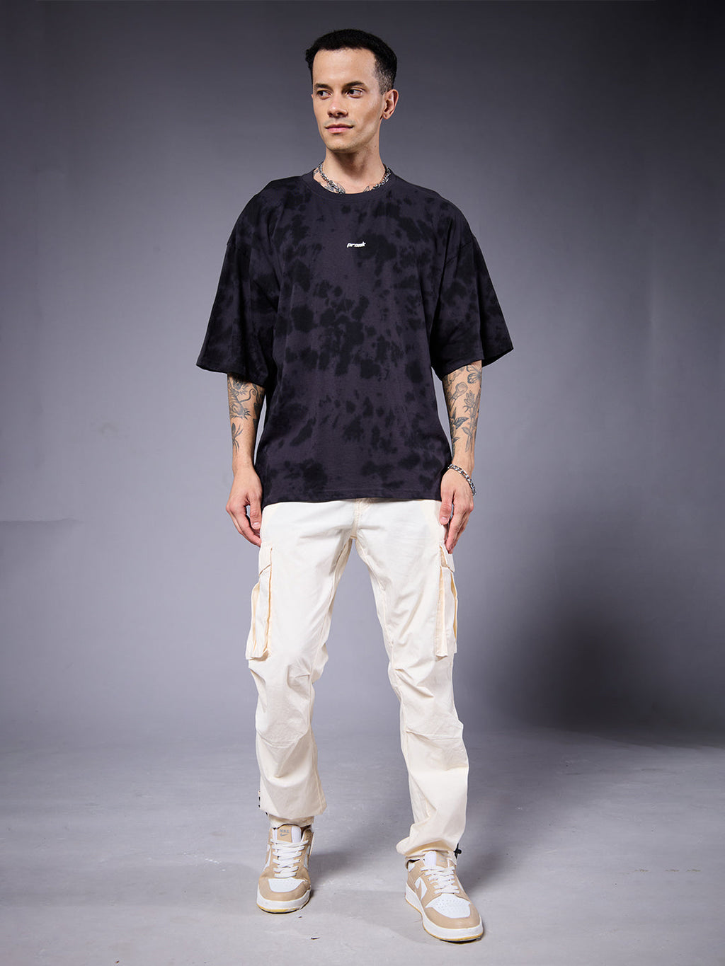 PREDATOR Men Retro Wash Oversized T-Shirt