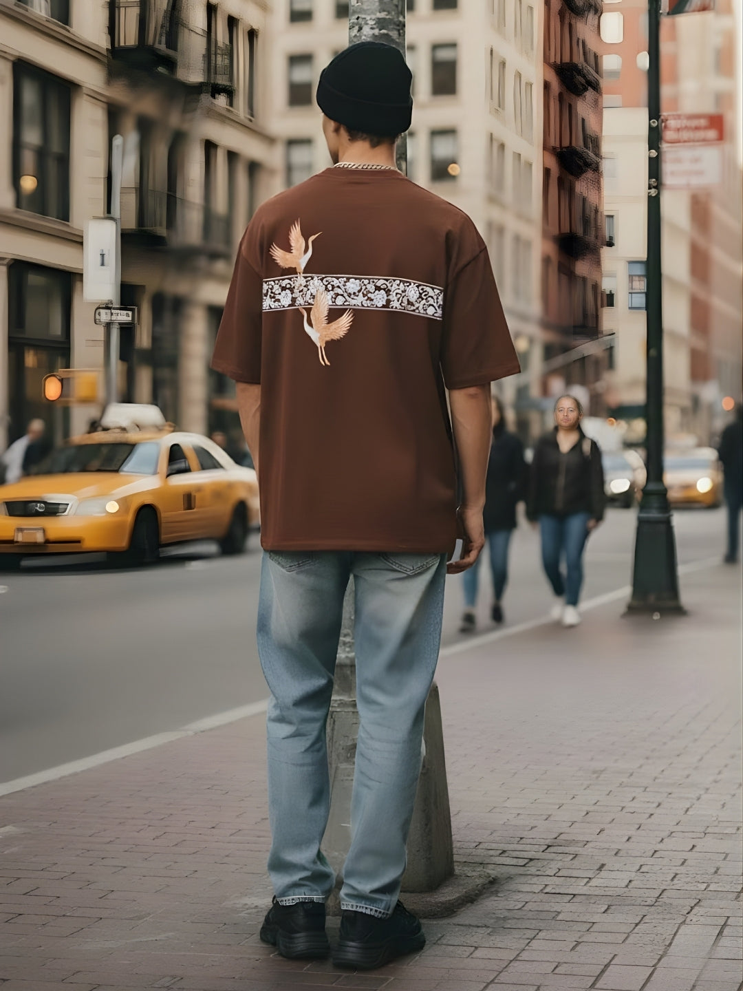 Mandala Roots Printed Men Premium Oversized T-Shirt