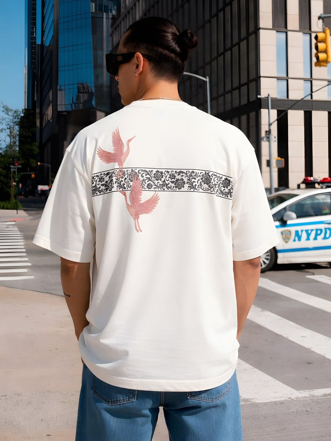 Mandala Roots Printed Men Premium Oversized T-Shirt