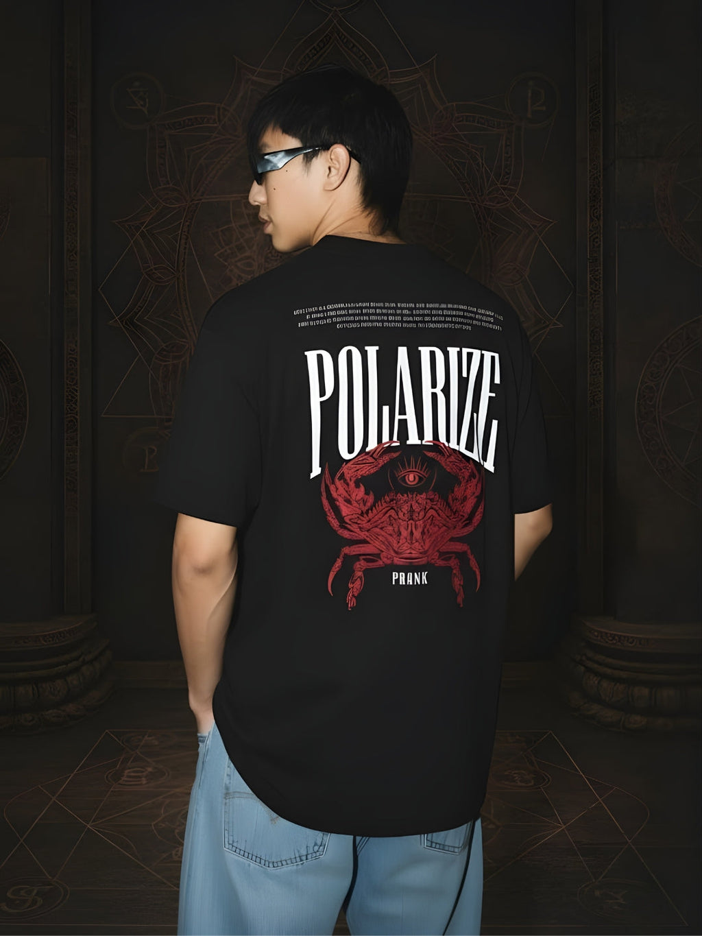 Polarize Mandala Roots Printed Men Premium Oversized T-Shirt