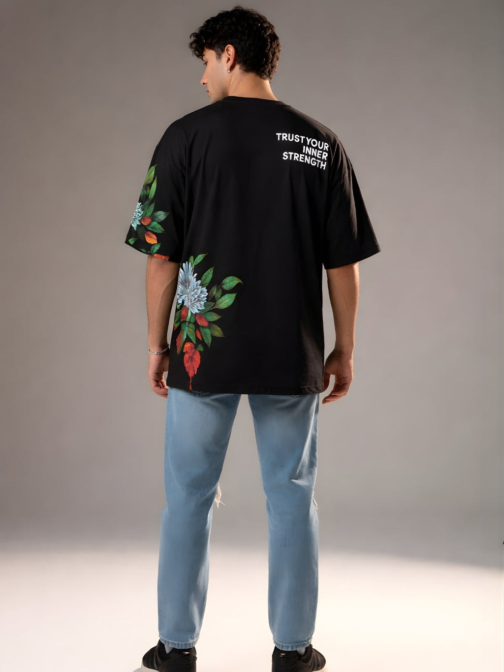 Mandala Roots Men Premium Oversized T-Shirt