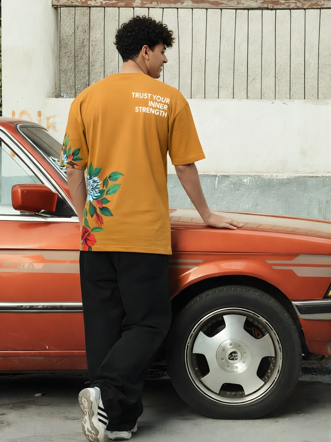 Mandala Roots Men Premium Oversized T-Shirt