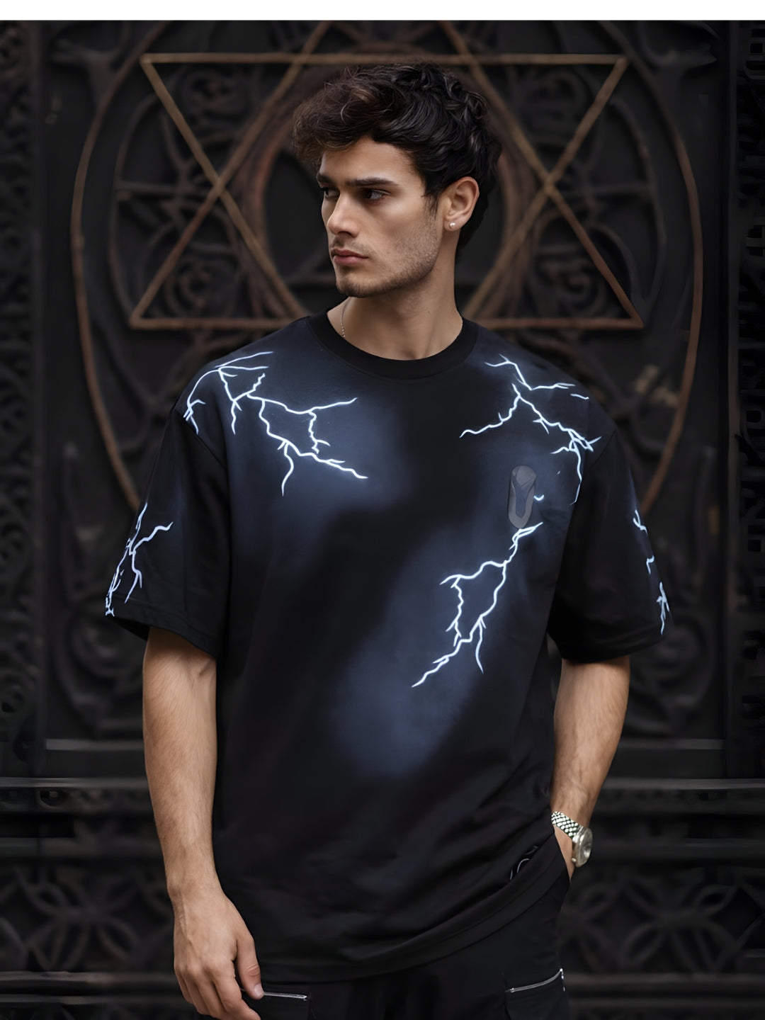 Mandala Roots Men Premium Oversized T-Shirt