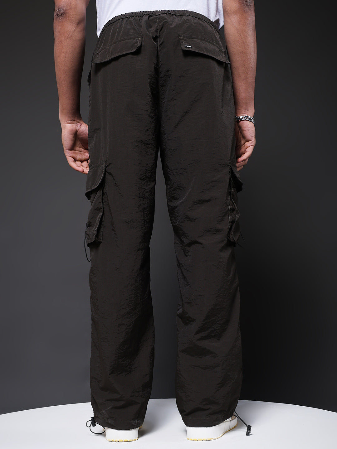 Parachute Pants For Men - Olive Green