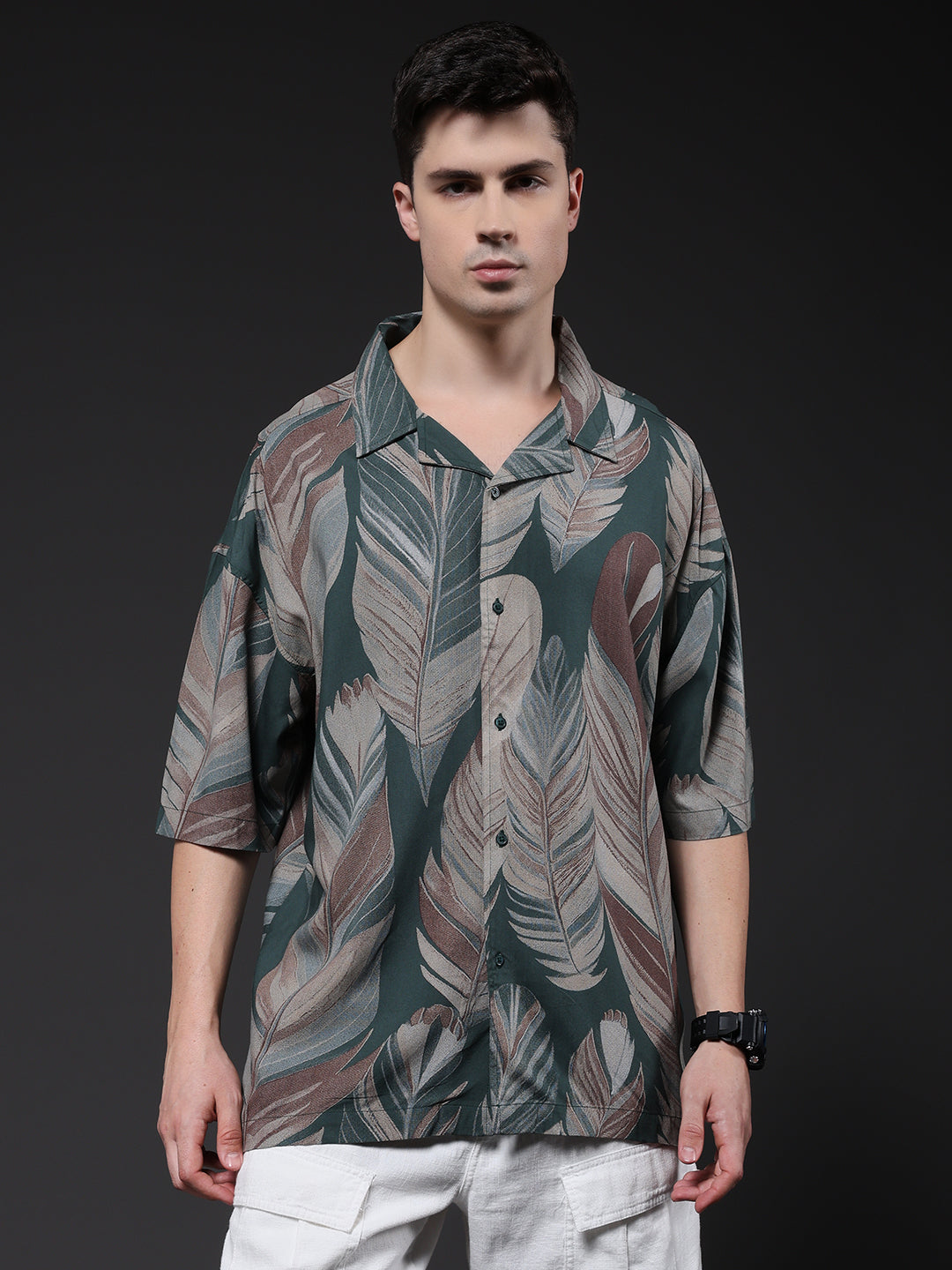 Mens Half Sleeve Casual Shirt  – Mint Green