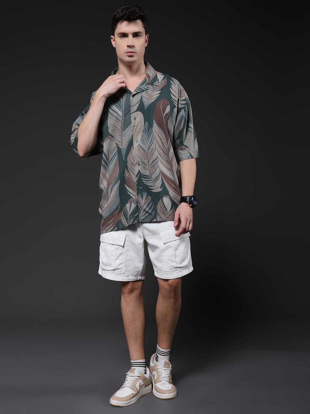 Mens Half Sleeve Casual Shirt  – Mint Green