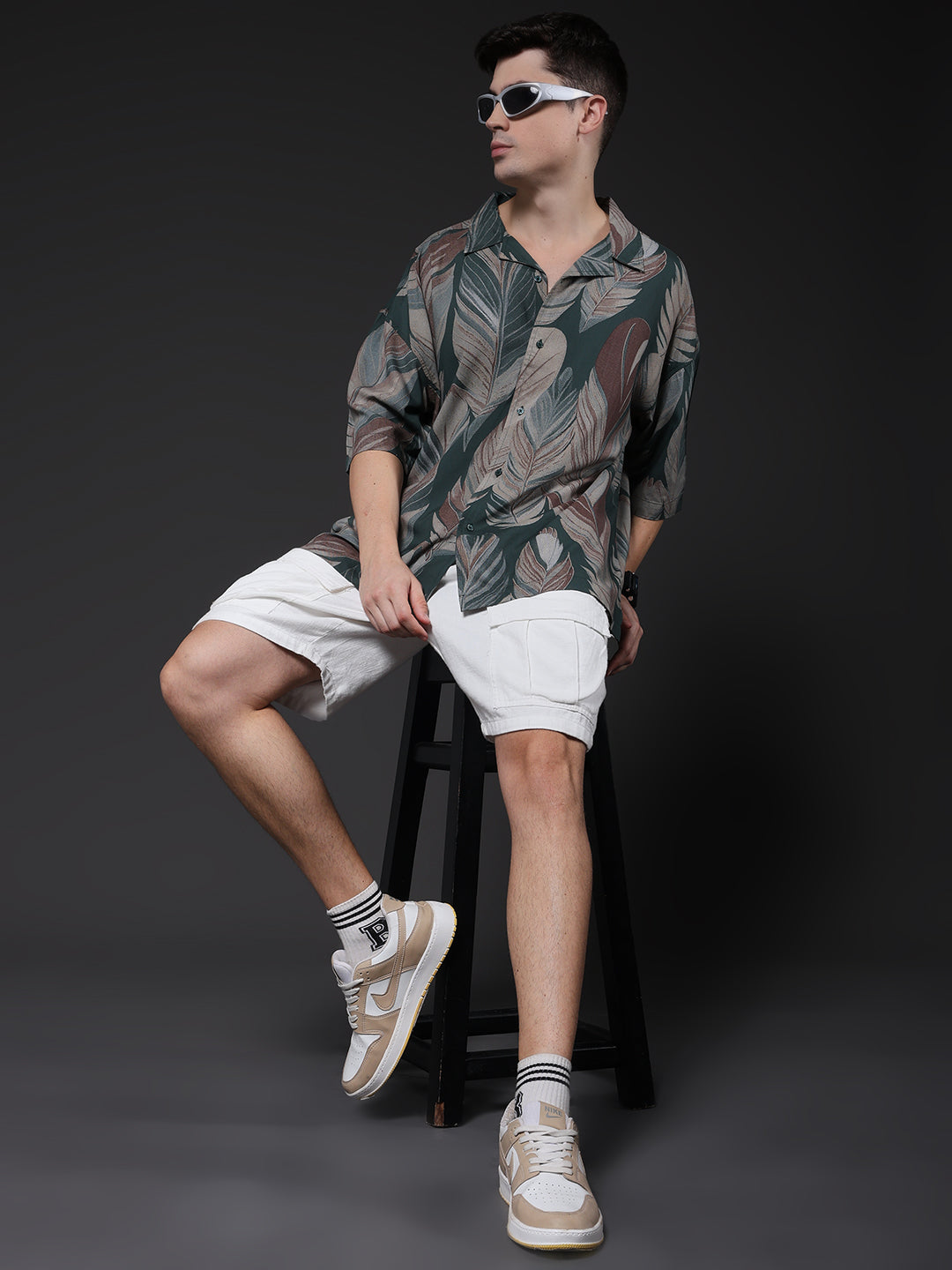 Mens Half Sleeve Casual Shirt  – Mint Green