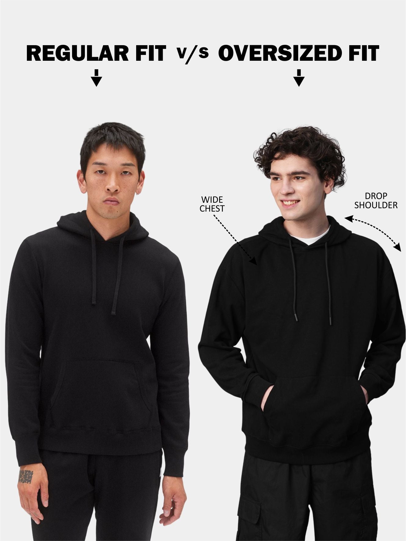 SHELL SPIRIT Men Drop Shoulder Premium Terry Hoodie