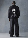 Skull Metallica Men Drop Shoulder Premium Terry Sweatshirt